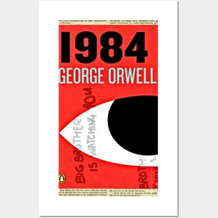 1984 Book Cover by George Orwell Posters and Art